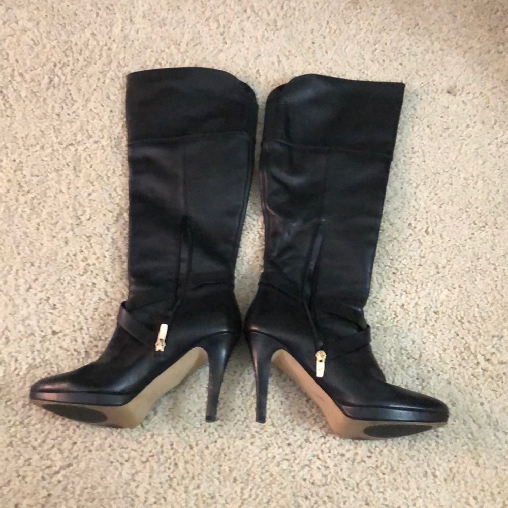 Tall leather boots